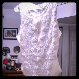 Beautiful white lace body suit BNWOT